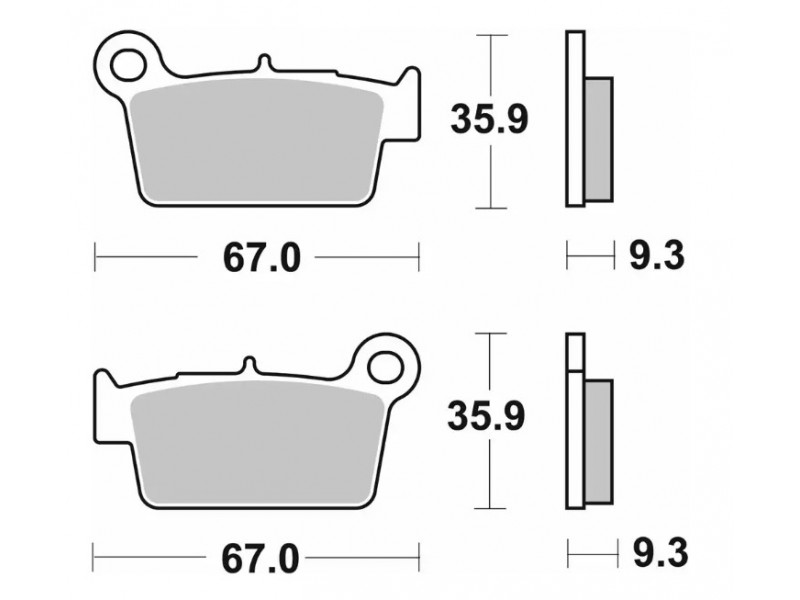 Гальмівні колодки SBS Comp Brake Pads, Carbon 790CS